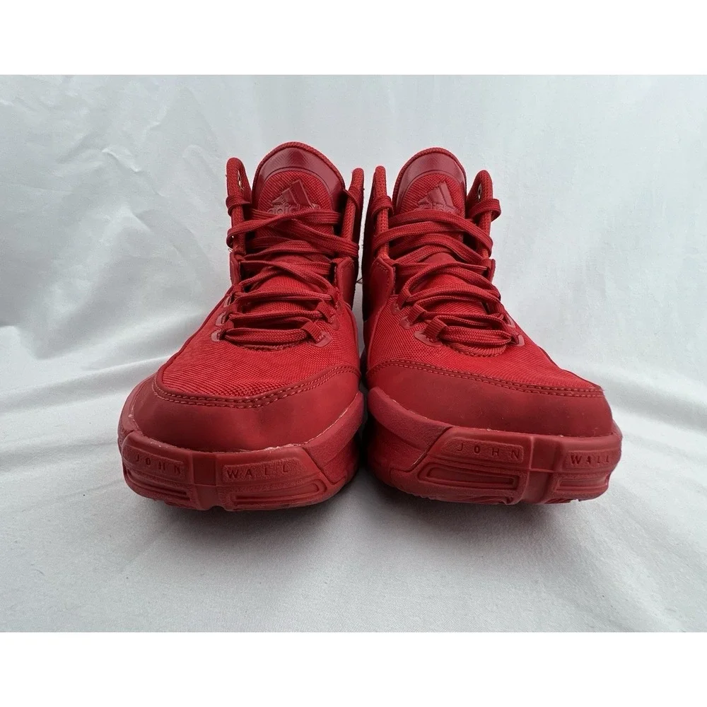 ADIDAS John Wall Basketball Shoes Mens 7.5 Red Monochrome S84983 High Top